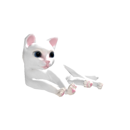 White cat shop head