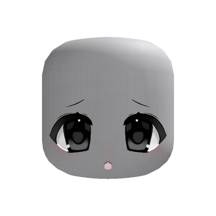 ✙| animated cute worried moe vampire face in black