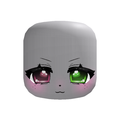 🐱 kawaii smug kitty face 🐾 pink green 🍀