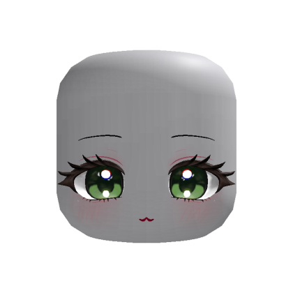 🍀Animated Cute Chibi Face(Green)