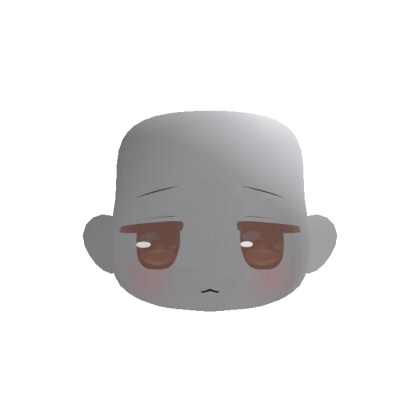 Soft Kawaii Adorable Chibi Face (Brown)