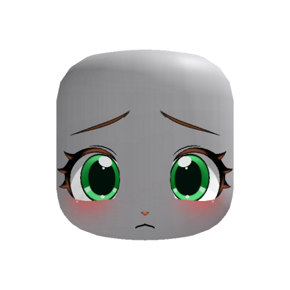 ♡ cute bunny face in green ♡