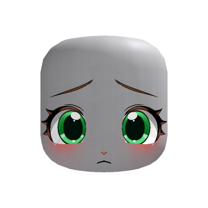 ♡ cute bunny face in green ♡