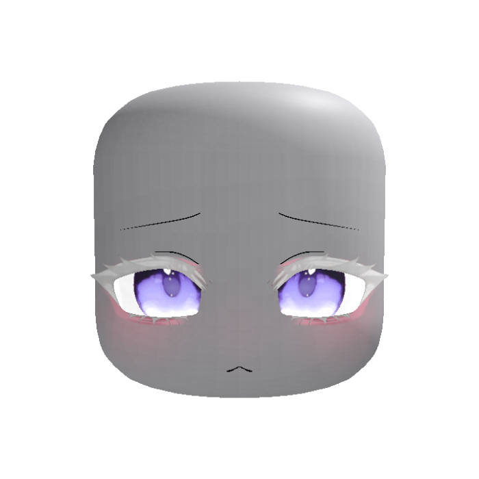 (Animated) Red Anime Moe Shy Eyes Albino Purple