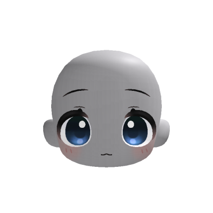 Milk Chibi Face - blue