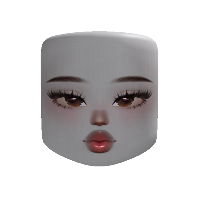 Cute Trendy Preppy Makeup Face V2 (Customizable)