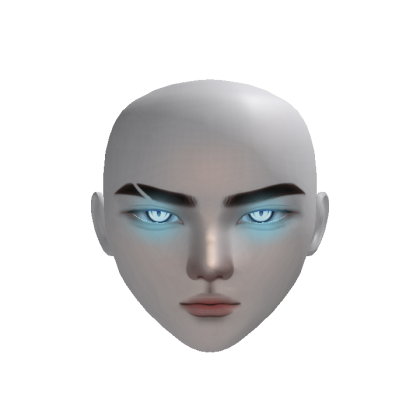 laser bright light eyes boy face makeup anime head