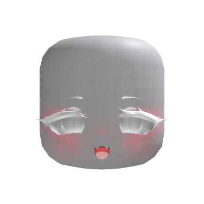 [ANIMATED] albino white eyes happy face