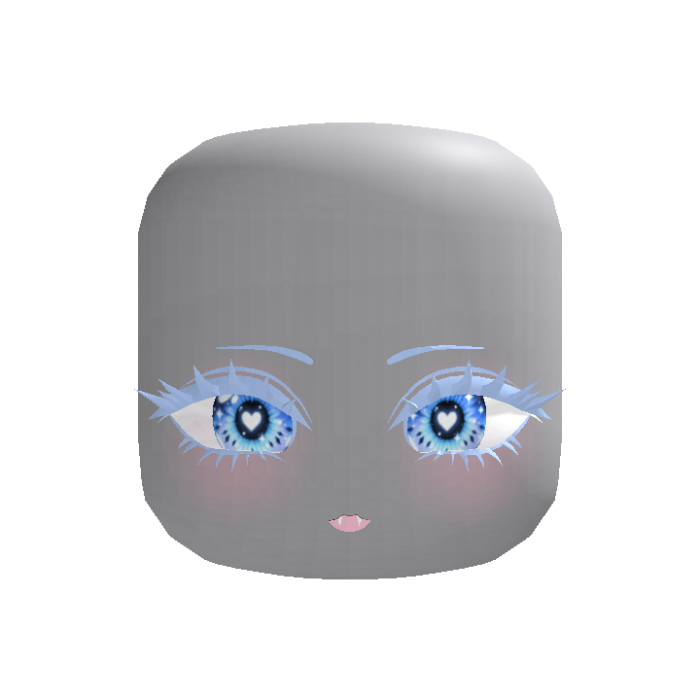 Animated Blue Heart Eyes
