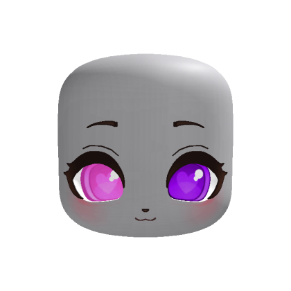 animated cute kawaii sweet puppy face pink purple