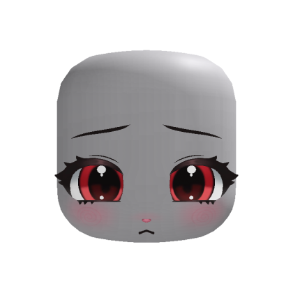 ♡ cute kawaii shy bunny pout face 🐰red🐞 thumbnail