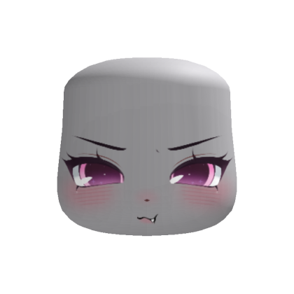 🐾 sly kawaii kitty chibi face pink