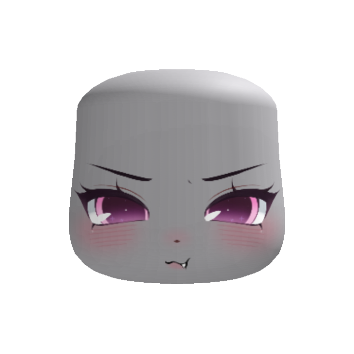 🐾 sly kawaii kitty chibi face pink