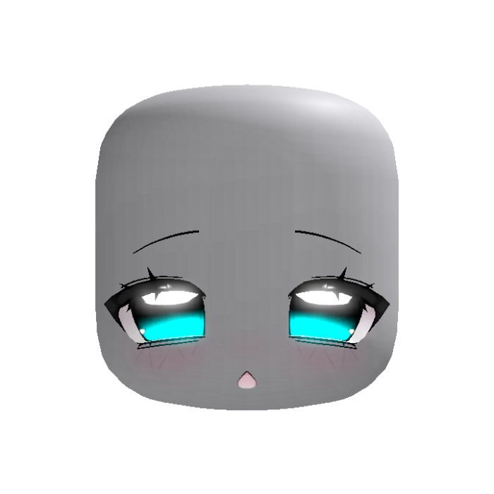 EMISSIVE ANIMADO Cyan Chibi Kawaii Moe Eye