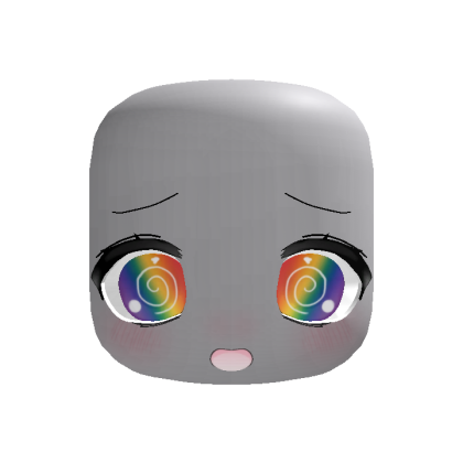 (Animated) Rainbow Silly Kawaii Dizzy Face