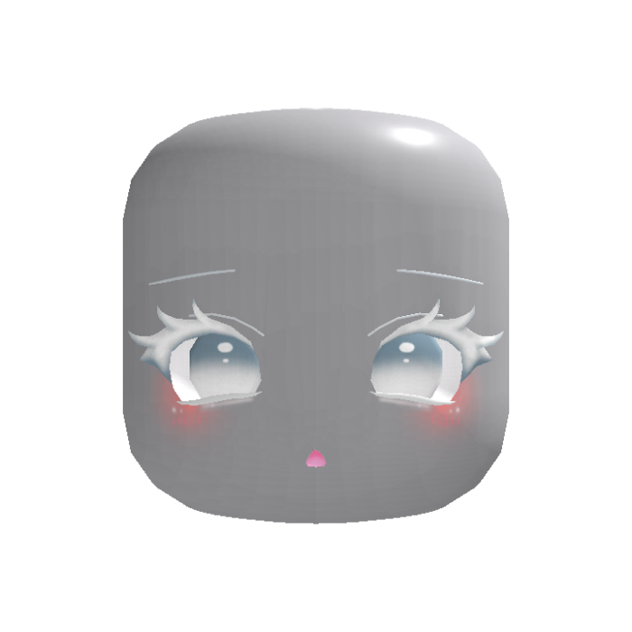 (Animated) White Kawaii Doll Sweet Moe Puppy Face