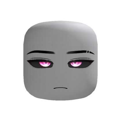 Powerful Cyber Anime Boy Face (Pink)