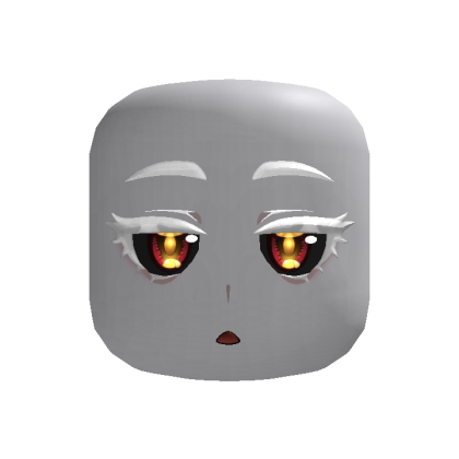 Albino Ifrita Kawaii Demon Face Red Gold
