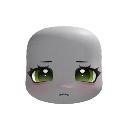 (animated) green chubby cheeks puppy eyes pout