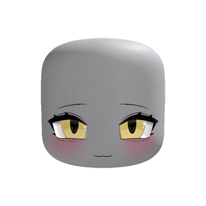 (animated) kawaii chibi smug moe face in yellow