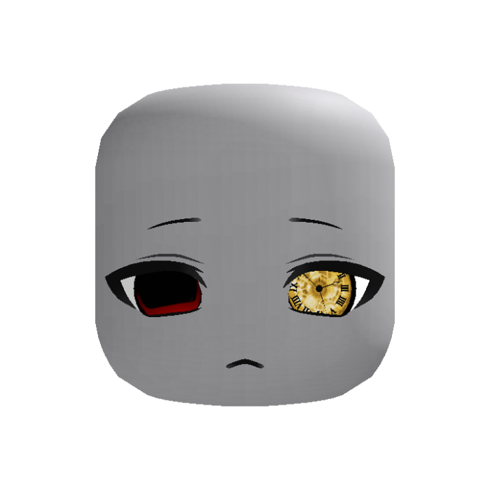 kawaii chibii moe mismatched moving clock eyes