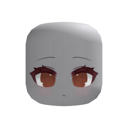 Calm Chibi Gacha Pout Cute Face (marrom)