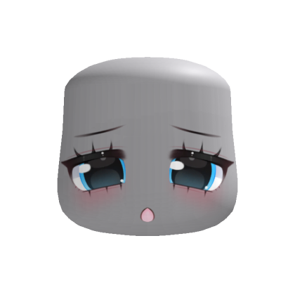 Sad Chibi Kawaii Face Blue