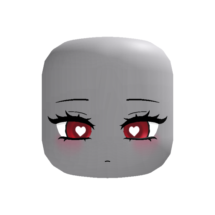[Animated] Cute White Heart Red Following Eyes