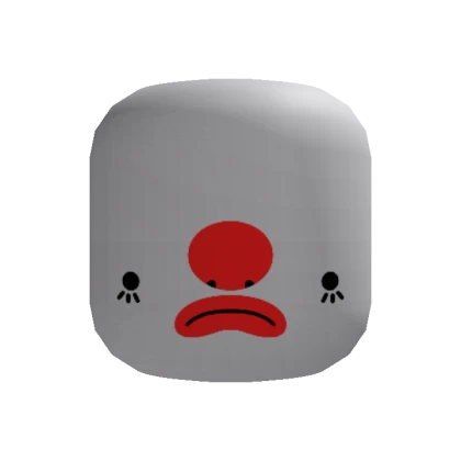 Sad Clown Face Head