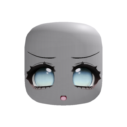 (Animated) Adorable Kawaii Moe Cyan Excited Face