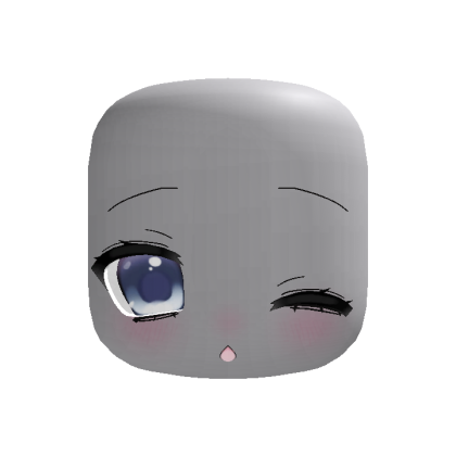 (animated) cute winking moe eyes in blue