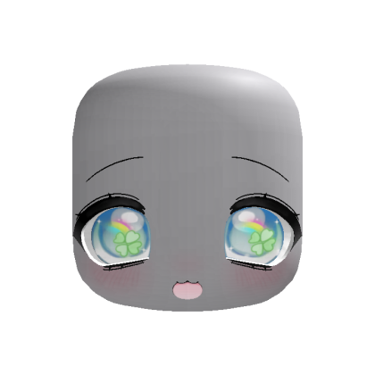 ♡: cute lucky kawaii :D face in blue