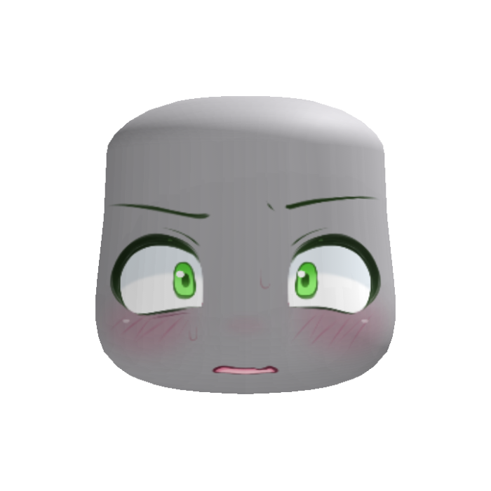 O///O kawaii embarrassed chibi green