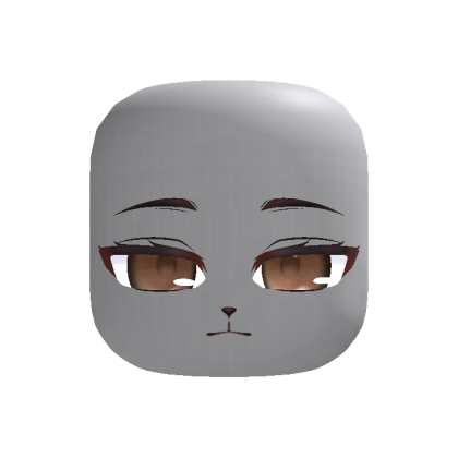 Relaxed Chibi Lamb Sheep Face - Brown thumbnail
