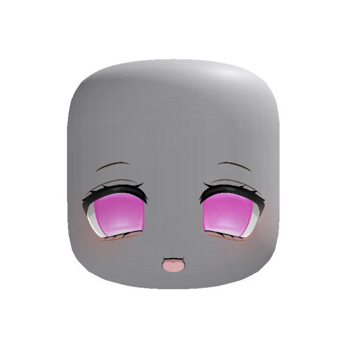 (animated) chibi happy moe anime face pink