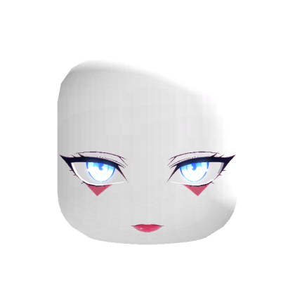 ♡ emissive animated blue cyberpunk dynamic head
