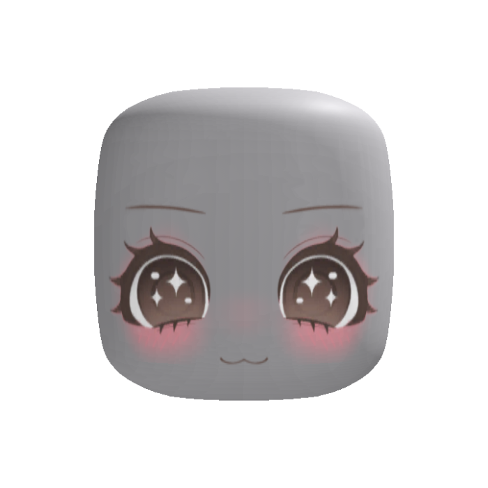 determined brown cat girl chibi face