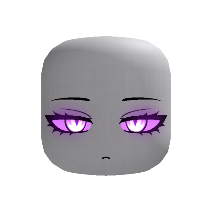 [Animated] Purple Demon Glow Following Eyes v2