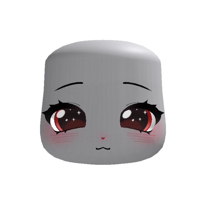 Red Cute Soft Worry Bunny Face