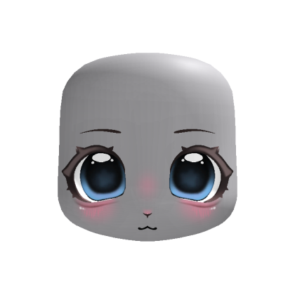 ♡ animated blue kigurumi furry pretty head