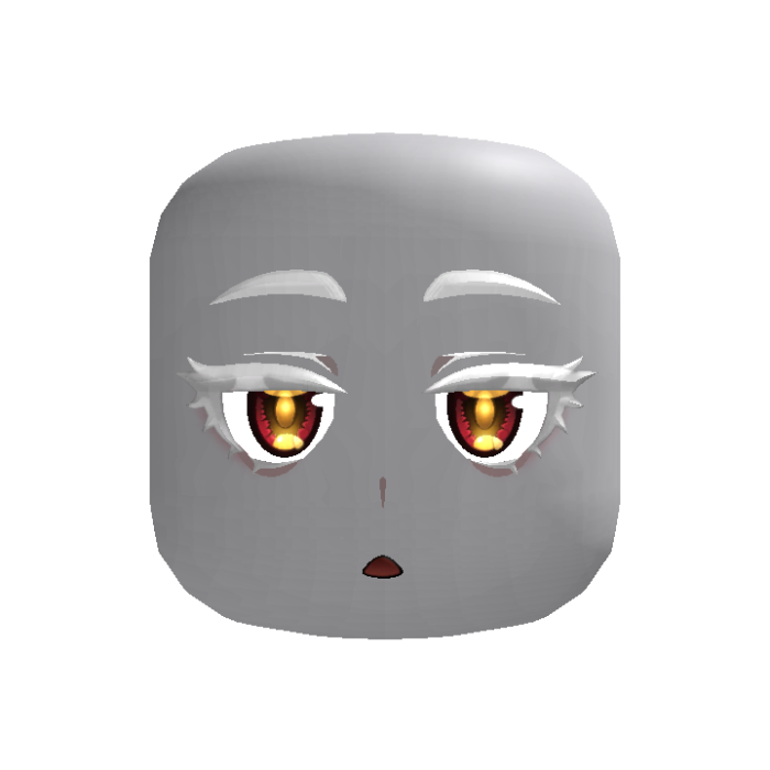 Albino Ifrita Kawaii Face Red Gold