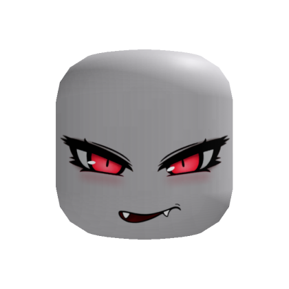 Cute Grinning Vampire Face