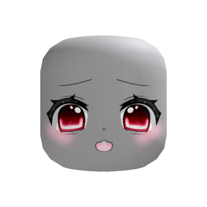 (・∀・) Dreamy Doll Face pouty expression - red