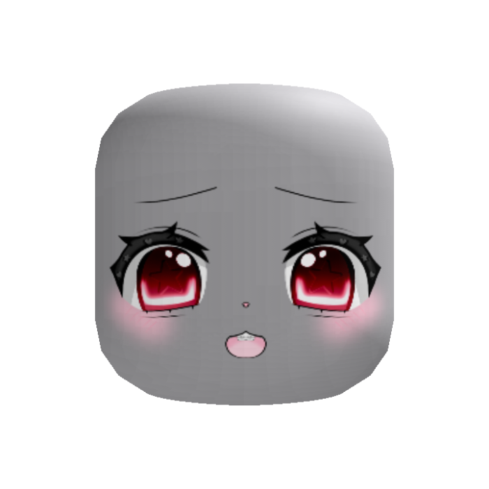 (・∀・) Dreamy Doll Face pouty expression - red