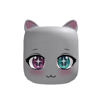[ANIMATED] Kawaii Anime Cat Heterochromia Face thumbnail