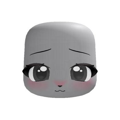 cute shy fox stare eyes in black (animated)