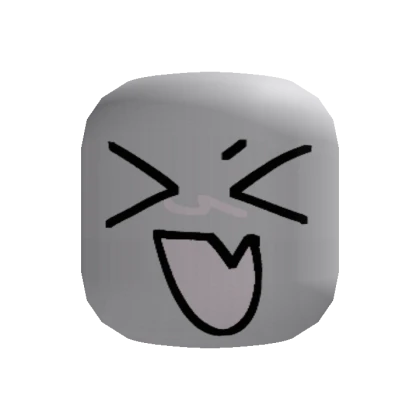 Recolorable Excited Cute Happy Screaming Face - Roblox