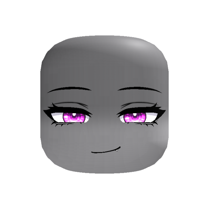 [ANIMATED] Smug Anime Girl Pink Eyes Shadowed