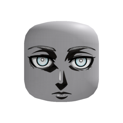 Intense Manga Head (Recolorable)