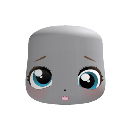 🐾 super duper cute derpy puppy face in cyan